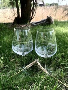 Gravure sur verres à vin